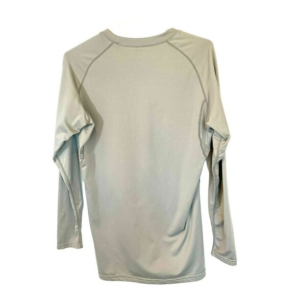 Devops Men's Thermal Long Sleeve Crew Neck Pullover Fleece Lined Tee Gray Base - Picture 2 of 11